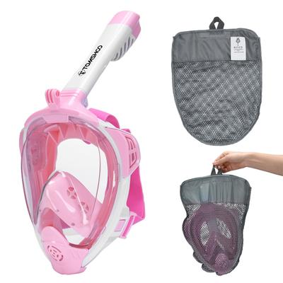 Upgraded Full Face Snorkel Mask Anti Fog and Waterproof with 180 Degrees  Wide View for Swimming and Diving