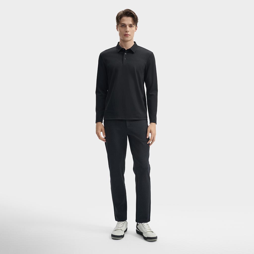 New FILA Polo Shirt Men's Jet Black F11M442206FBK