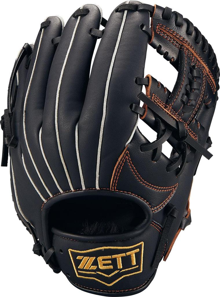 ZETT Youth Baseball Softball Glove Acro Catch V For Left Throwing Black SS BJGB77510C (Glove) All-Round (1900) Size