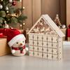 LED Light Up Wooden Advent Calendar 24 Drawers Refillable Christmas Countdown Tabletop Decor Christmas Advent Calendar