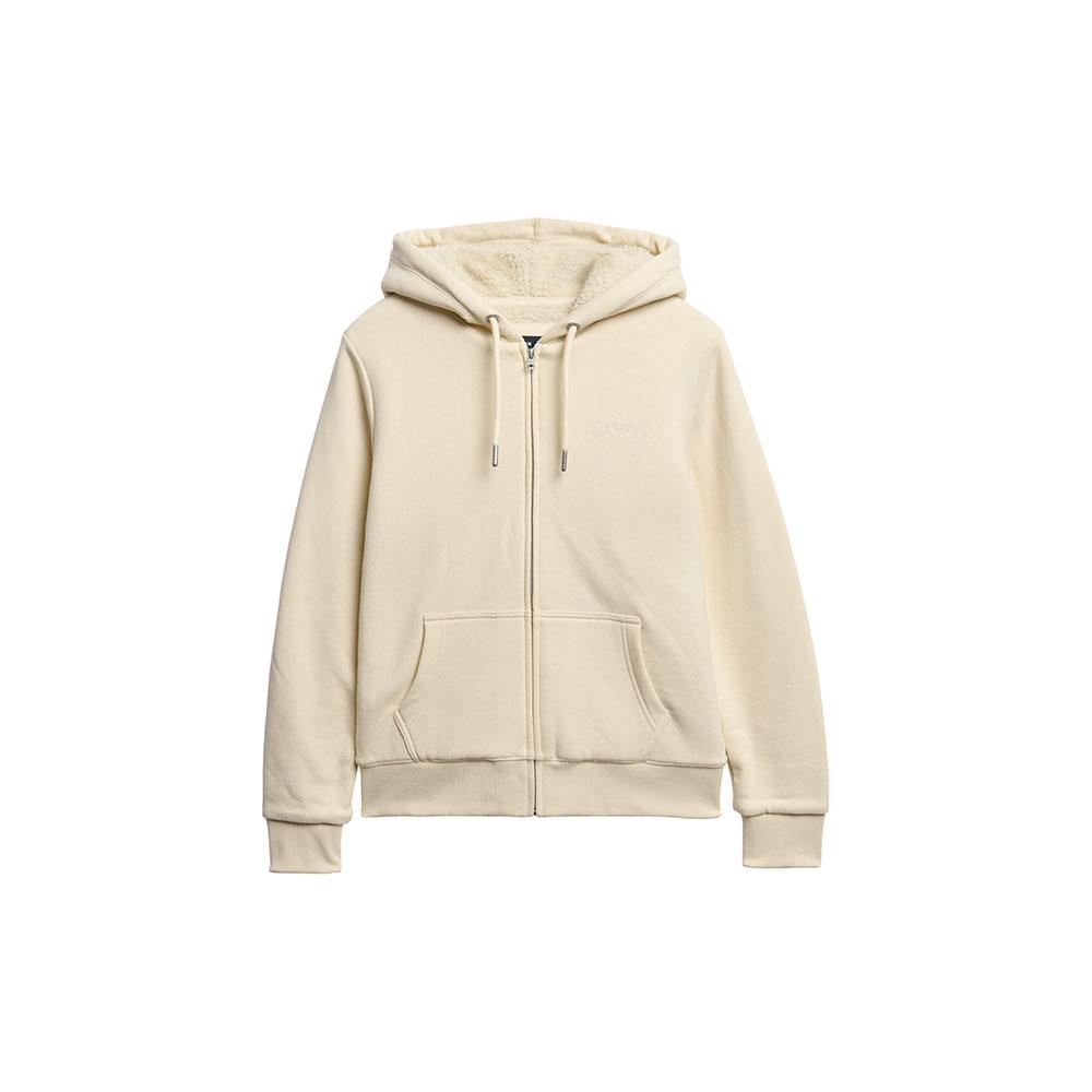 Superdry, Damen, Pullover, Kapuzenjacke, Beige, (L) - Bild 3