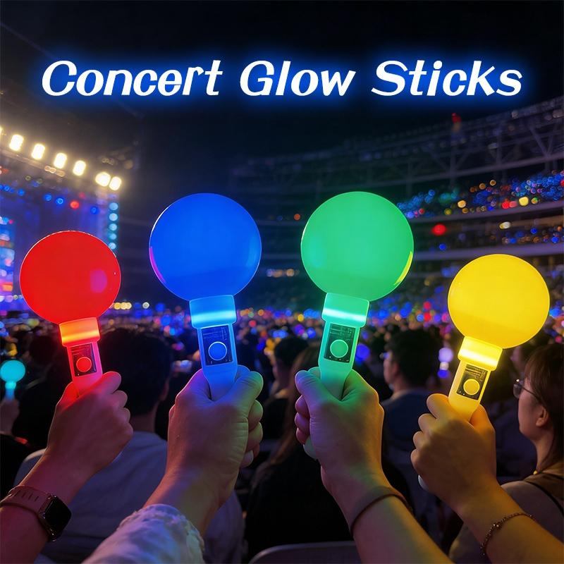 Kpop Concert Support Sticks Heart Star Shaped Lightstick Luminous Idol Support Rods Flash Sticks Birthday Wedding Party Supplies