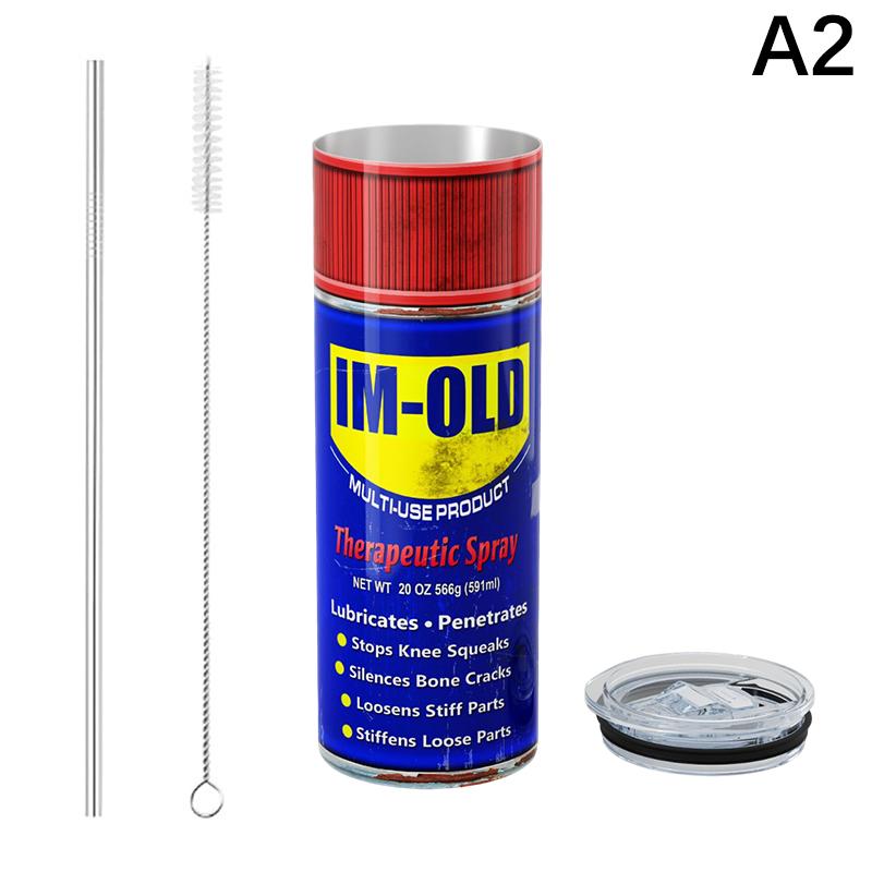 

Термос-чашка с грязным узором, 20 унций, изолированный стакан из нержавеющей стали с крышкой, фильтр для масла двигателя, термос-чашка, винтажная бутылка для воды