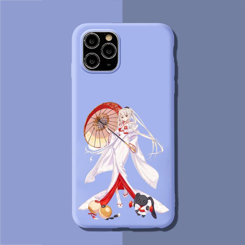 YNDFCNB Yosuga no Sora Phone Case Soft Solid Color for iPhone 11 12 13 mini pro XS MAX 8 7 6 6S Plus X XR