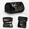 Single Piece Cat-Themed Double-Layer Pencil Case with a Large Capacity And Zipper Closure, Perfect for School, Work, And Travel. A Great Gift for Birt