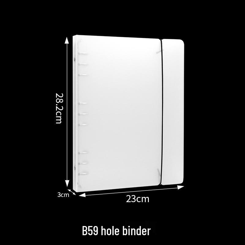 Kreativní matný A4 diář s volnými listy a poloprůhlednou PP kroužkovou vazbou