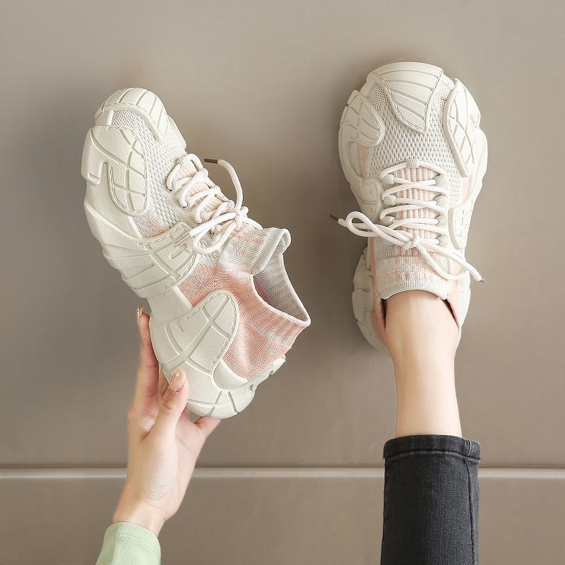 Breathable socks shoes new coconut shoes platform-soled sports casual shoes soft-soled non-slip running shoes dad shoes