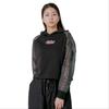 Korean Traditional Flower Embroidery Hunminjeongeum Jeogori Crop Hoodie – Black