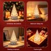 Multifunctional Audio Lamp Crystal-Like Christmas Tree Light, Wireless Music Player LED Table Centerpiece Color Changing Bedside for Bedroom
