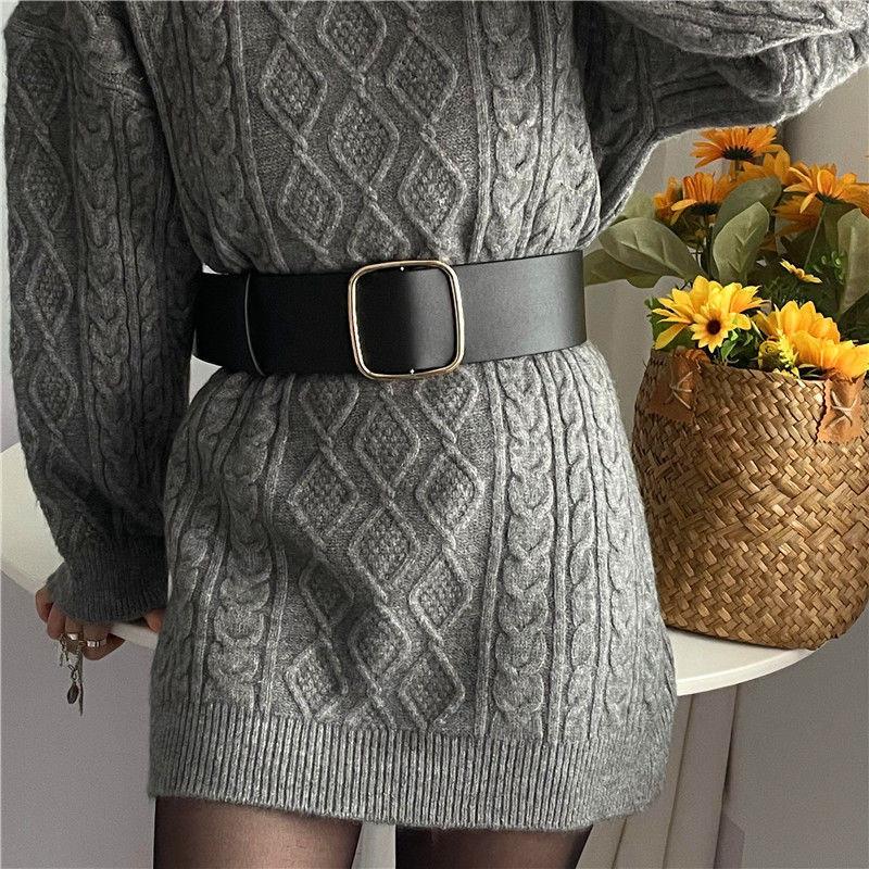 Womens Modern Wide Waist Cincher Fashion Belt Chic Outerwear Accessory For Autumn Styles Winter
