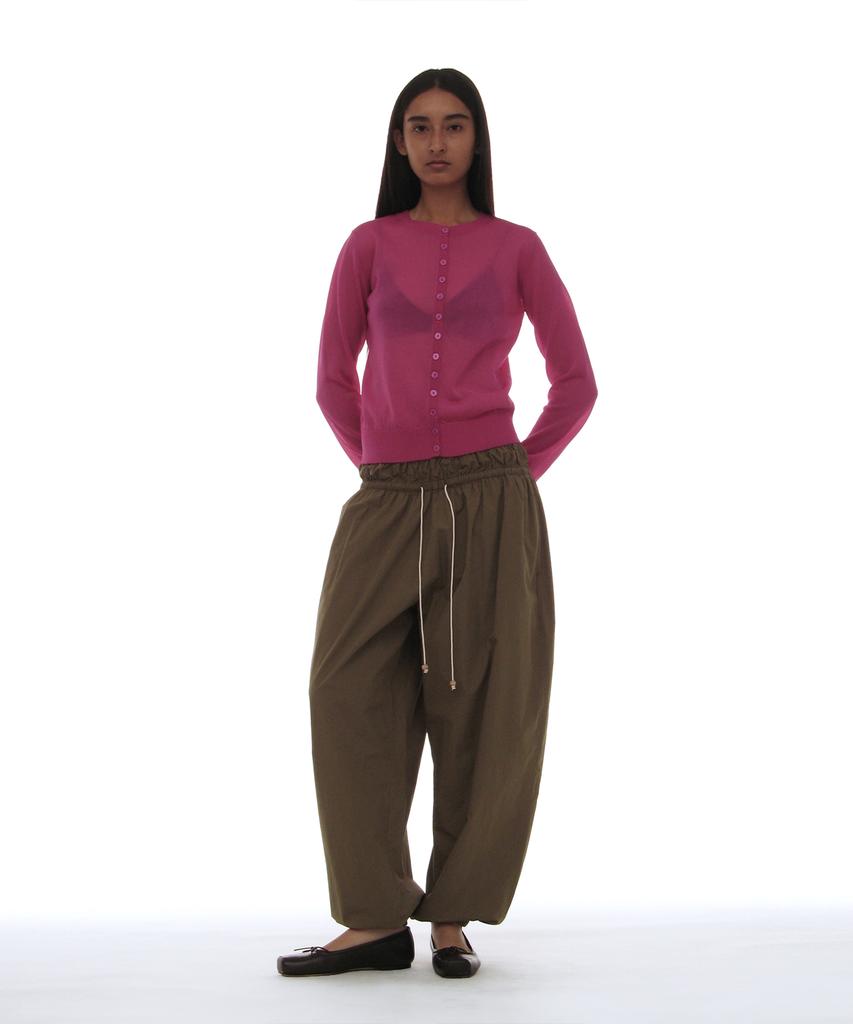 PARTIMENTO WOMEN Pwc Cotton Double Waist Harem Pants_10 Colors (Type B)