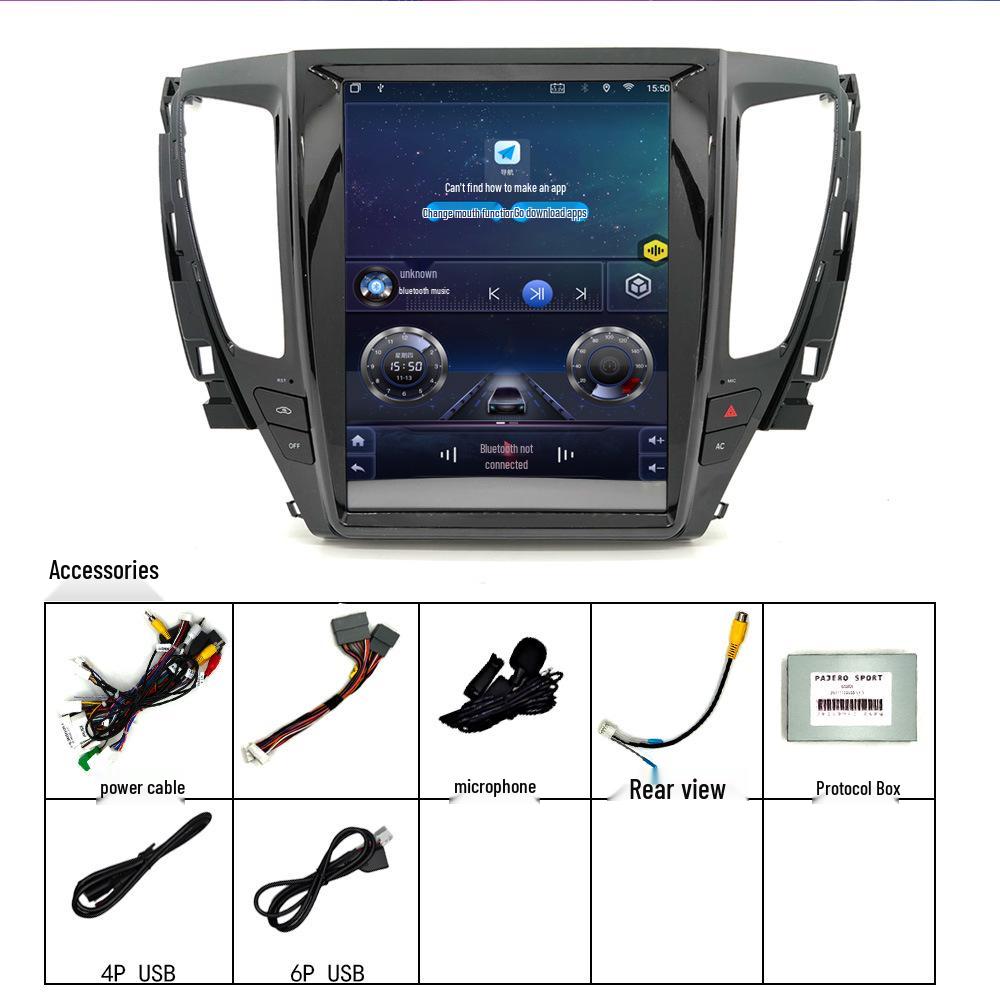 

12.1 Mitsubishi Pajero Vertical Screen Smart Android Navigation with Left and Right Peptide IPS HD Display T100 2GB RAM/64GB ROM