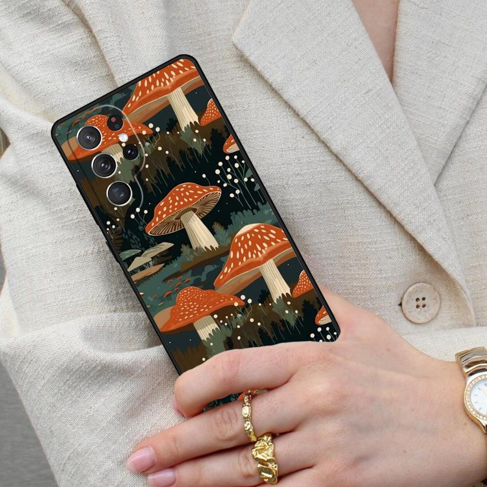 Mushroom Forest Cell Phone Case for Samsung Galaxy S26 Ultra S25 S24 S23 S22 S21 S20 Note10 Cover
