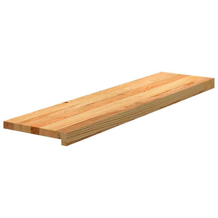VidaXL Stair Treads 12 Pcs Light Brown 100x30x2 Cm Solid Oak 3282986