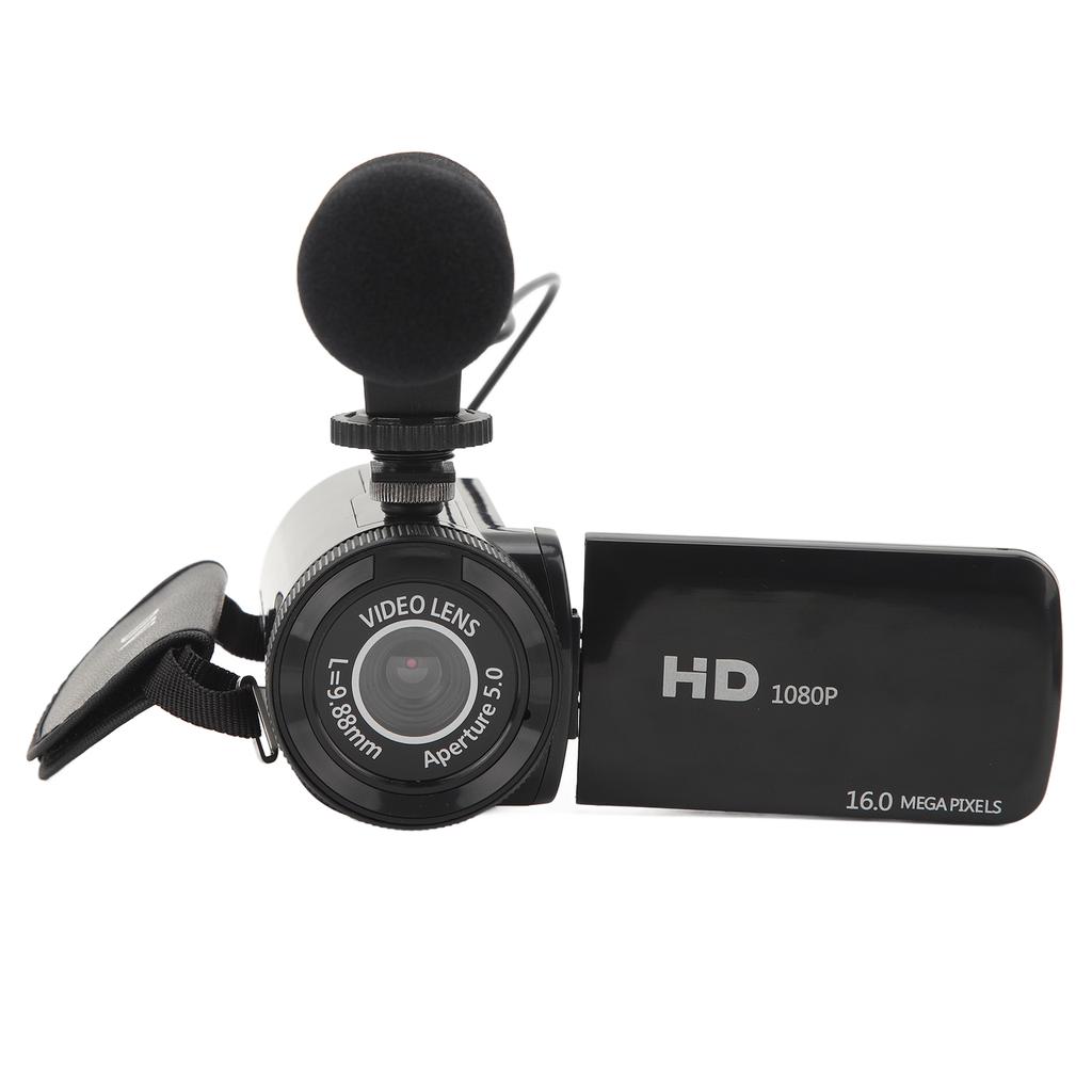 HD 1080P 16MP Portable Vlogging Camera Recorder 16X Zoom Digital Video Camera Camcorder Audio Video Recording DV with