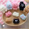 Cartoon Plush Cat Brooch - Funny Expression Kitten Accessories for Bags, Shoes & Hats