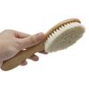 Wooden Baby Hair Brush for Newborns Infant Hair Comb Soft Wool Hair Scalp Massage Ideal for Baby Cradle Cap Care