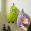 Cartoon Hand Towel for Bathroom Thicken Eggplant Pear Shaped Towel Super Absorbent Quick