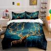 Glowing Deer with Antlers. Bedding Sets Duvet Cover Sets Duvet Covers Pillowcases(1 * Duvet Cover 2 * Pillowcases Without Duvet Insert)