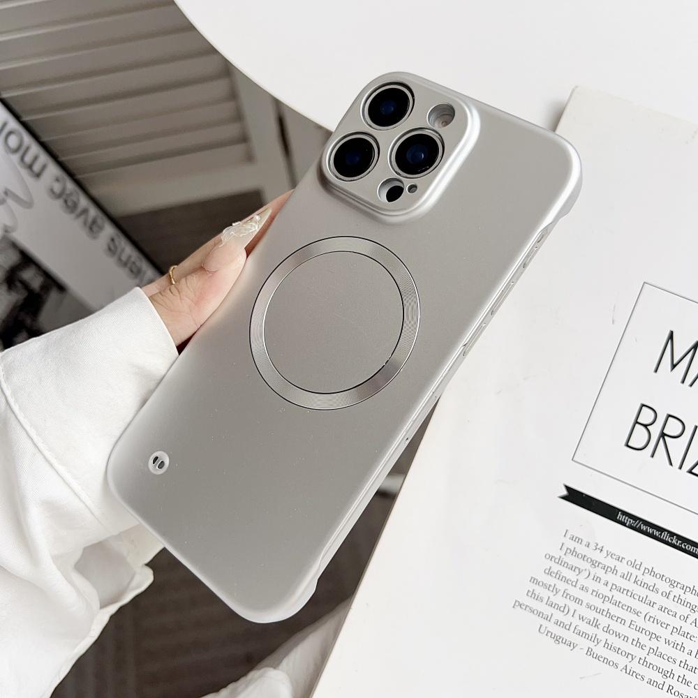 For Magsafe Frameless Magnetic Case For iPhone 16 Pro Max Plus iPhone16Pro Max 16E 5G Wireless Charging Hard Back Cover