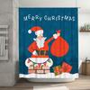TU Weihnachtsduschevorhang Weihnachtsmann Feiertag Festlich Weihnachten Badezimmer Dekor Set Wasserdicht Feiertagsgeschenk Heimdekoration Muster