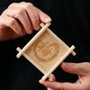 Bamboo Coaster & Decorative Tea Cup Tray