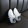 Kids New Boys  Leather Wedding Dress Shoes for Girls Children Baby Black School Performance Formal Flat Loafer Shoes B501