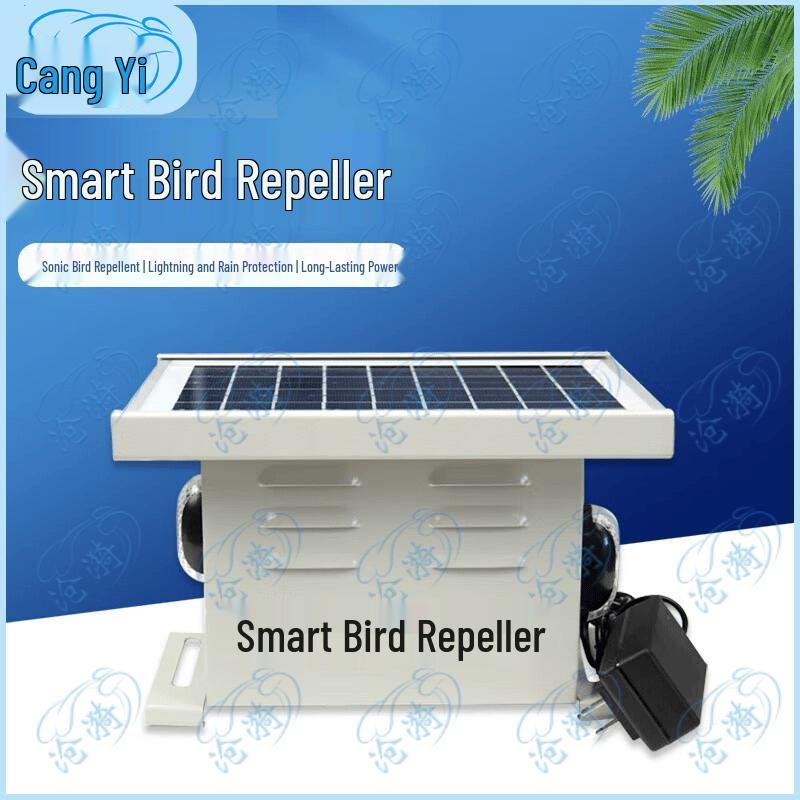 Solar 4-in-1 Ultrasonic Voice Light Bird Repeller