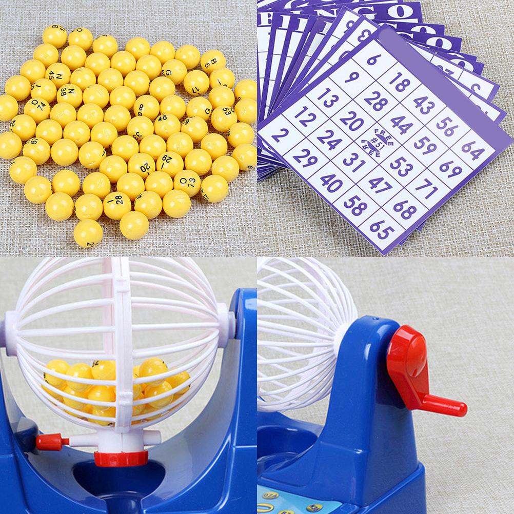 Bingo Game Console Simulative Lottery Machine Parent Child Educational Toys Bingo Machine Party