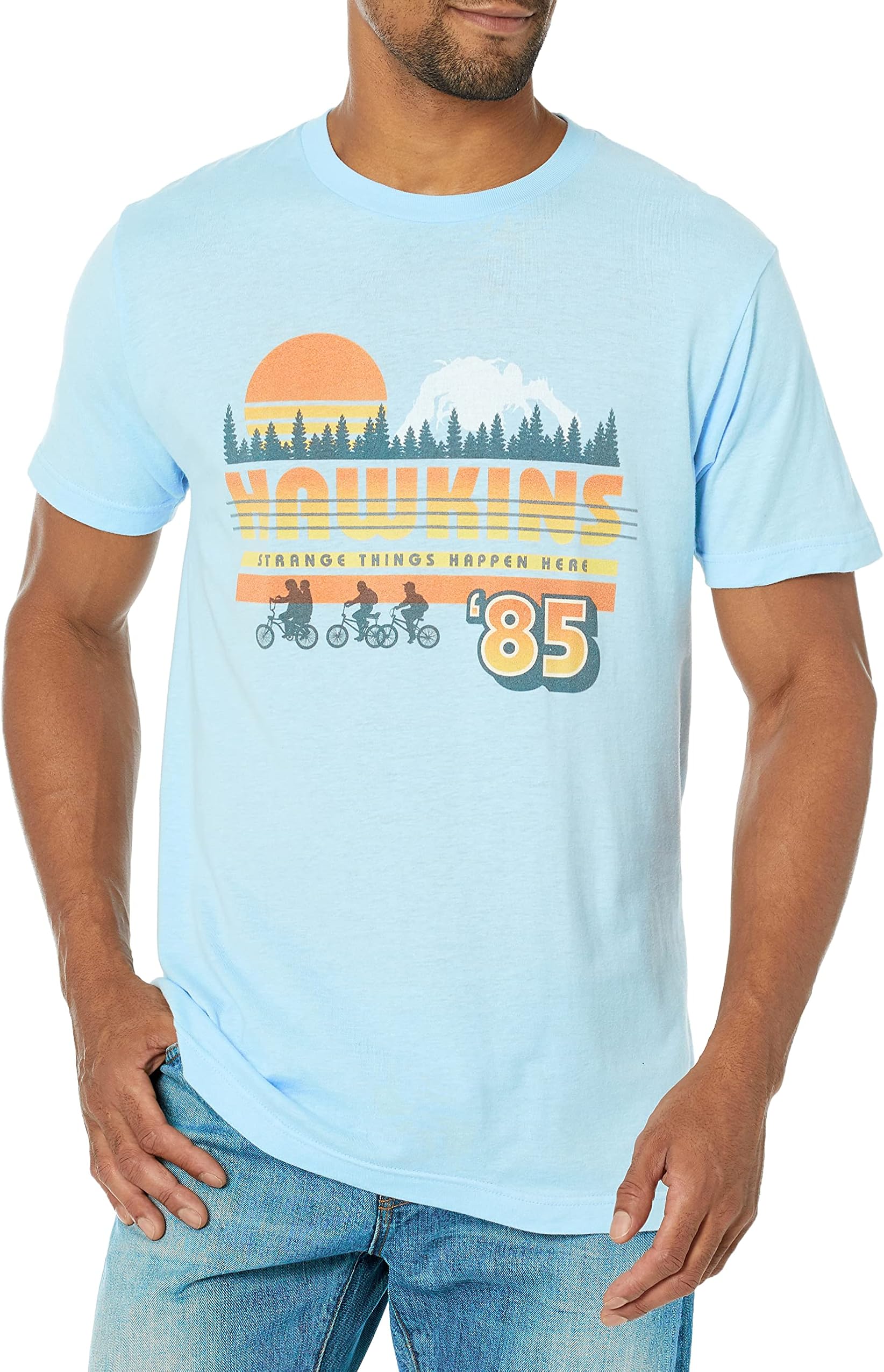 Stranger Things Men s Hawkins Strange Things 85 Retro XL