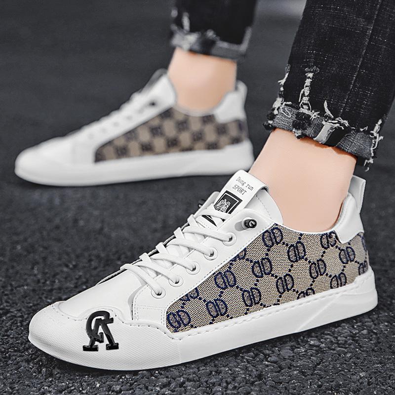 Lyxiga Svarta Herrars Vulkaniserade Skor Rea Stadssneakers Mode Platta Skateboard Sneakers Herr Komfort Designade Casual Skor För Herrar