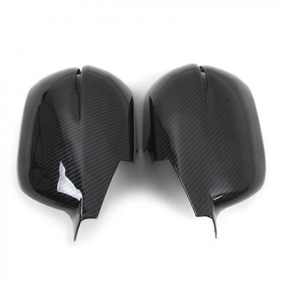 Carbon Fiber Rearview Side Mirror Cover Cap Trim For Honda CR-V 2017- 18