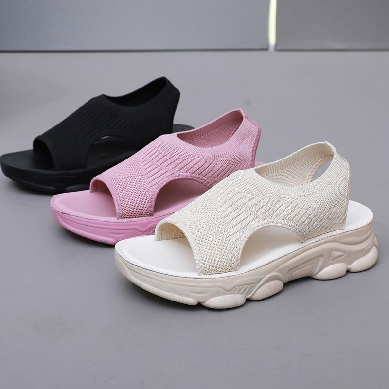Shoes Women's Summer New Soft-soled Sandals Casual Sports Platform-soled Fashion Women's Sandals Lazy Shoes