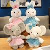 Girly Heart Pink Skirt Bunny Doll Plush Toy Elephant Doll Children Sleeping Soothing Doll