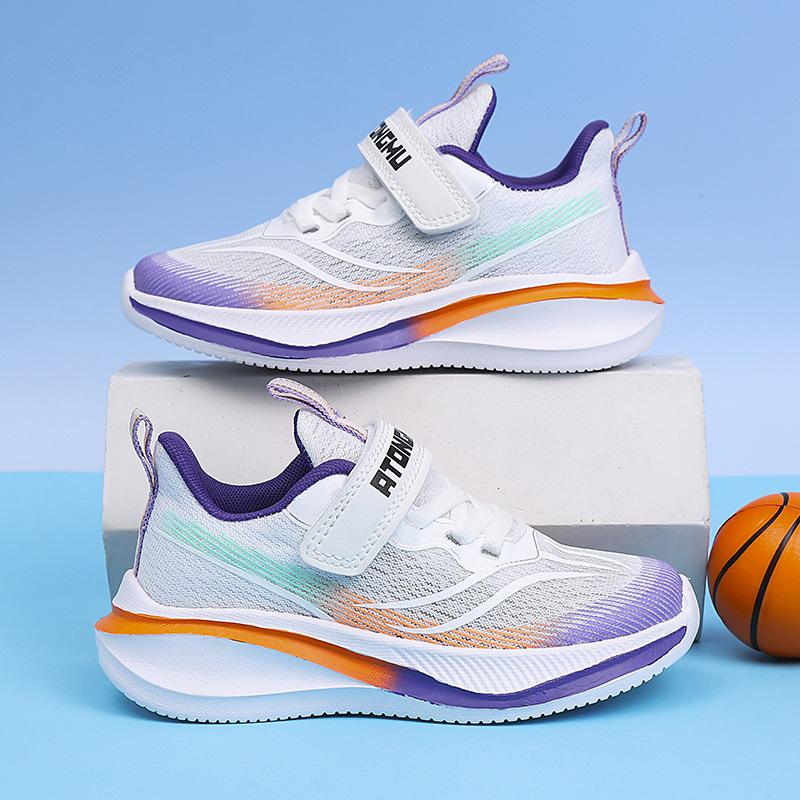 Boys Children's Sneakers Girls Light Shoes Summer 2025 New Mesh Running Shoes Middle and Older Children
