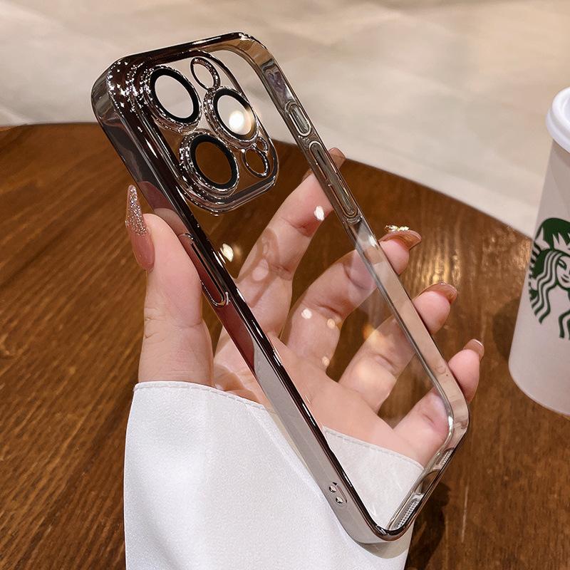 

Встроенная пылезащитная сетка подходит для чехлов для телефонов iPhone 15 со встроенными защитными пленками для объектива, гальванизированные защитные чехлы для ПК iPhone 16E iPhone16E