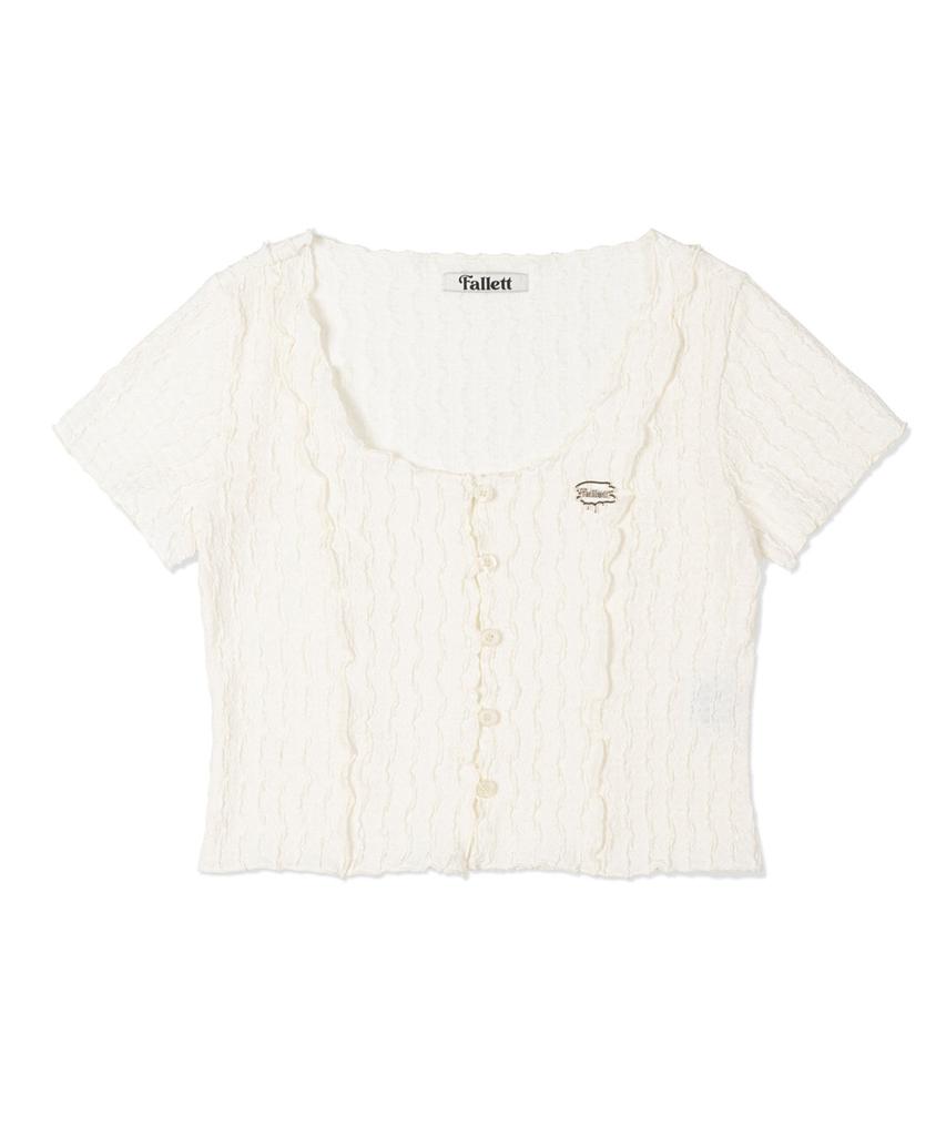 FALLETT Interlock Button Top White