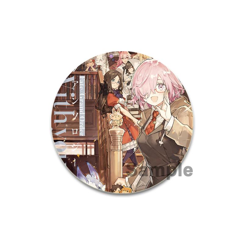 Anime Game Nu: Fate/Grand Order Brooch Pin Cartoon Figure Fujimaru Ritsuka Altria Caster Badge Button Pin Souvenir Toy Fans Gift