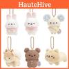 Rilakkuma Cotton Rabbit Fox Bear Cute Animal Plush Doll Keychain Pendant