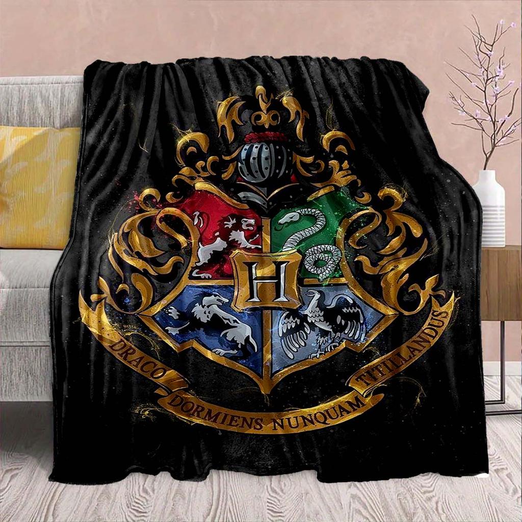 Harry Potter Magic Owl Flannel Blanket - Soft Warm Perfect for Sofa, Bedding Camping Travel Office Home Decor -QJY