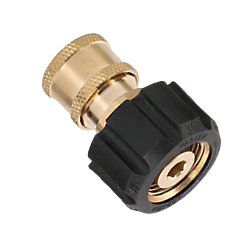 Hochdruckreiniger Druckreiniger Adapter Schnellverschluss-Anschlüsse M22 14mm Ausgangsschlauchadapter, für Auto Gartenreinigung