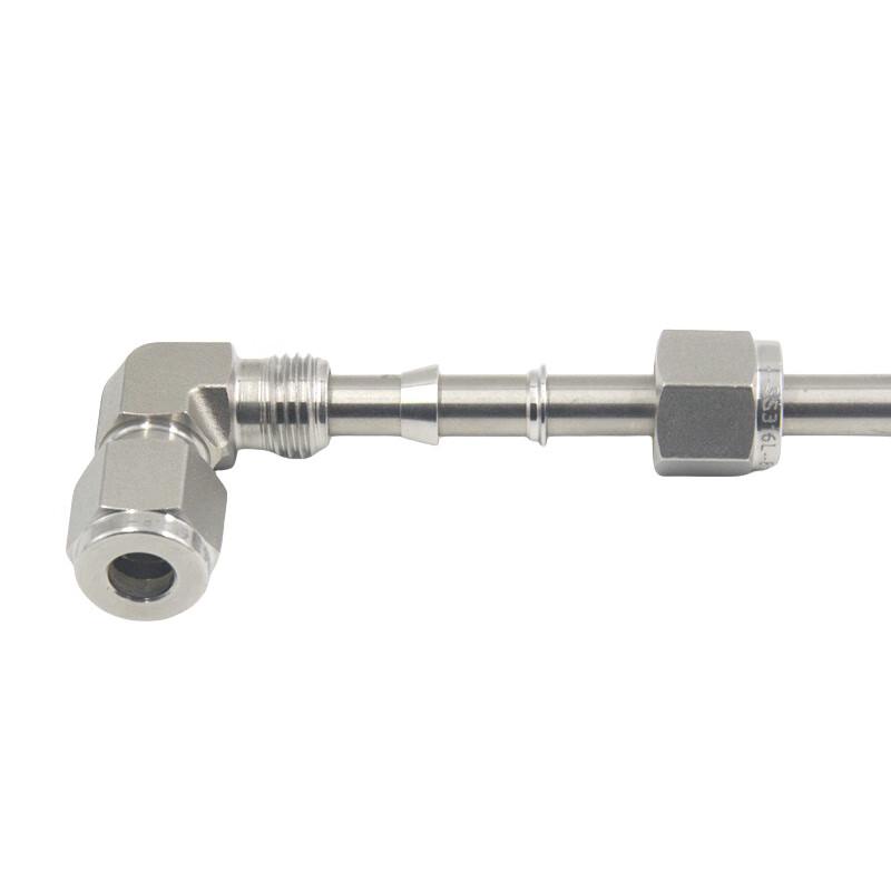 316L Stainless Steel Double Ferrule 90-Degree Elbow Fitting