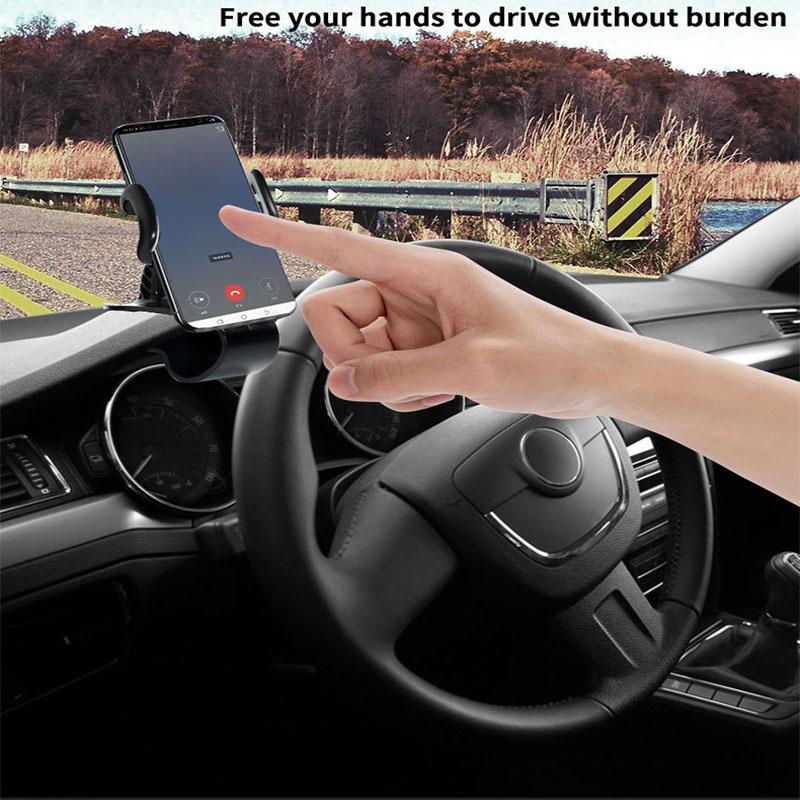 Universal Dashboard Car Phone Holder Easy Clip Mount Stand GPS Display Bracket Car Holder Support for IPhone Samsung