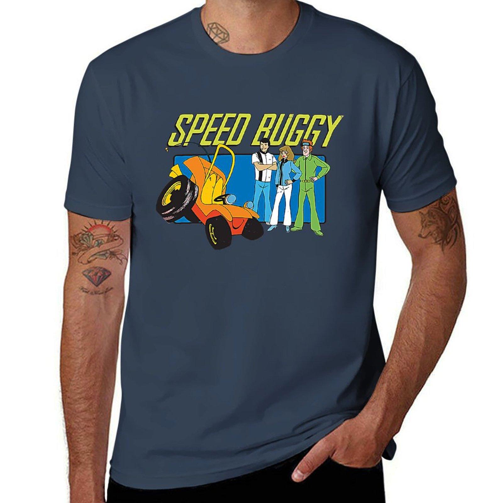 Футболка Speed Buggy графические футболки для мужчины футболки для мужчины графические винтажные футболки для мужчины хлопковая футболка S