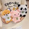 1Pc 16Cm Cartoon Panda Shiba Inu Pig Plush Toys Stuffed Soft Animal Doll Lovely Appease Toy For Birthday Valentine'S Gift