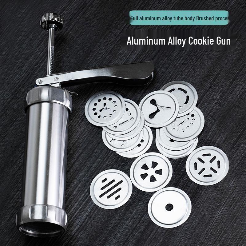 20dílná hliníková sada vykrajovátek na sušenky a zdobících nástrojů