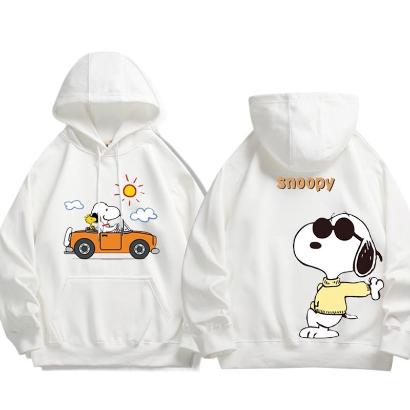 

2025 MINISO Cute Snoopy Cartoon Anime periphery Детские толстовки с капюшоном на весну и осень Новый стиль Одежда для родителей и детей толстовки с капюшоном 140