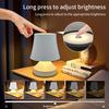 Mushroom LED Table Lamp Rechargeable Touch Switch Desk Light 3 Colors Dimmable For Bedroom Living Room Office Decor Lighting