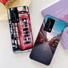 london bus england telephone Soft Clear Phone Case For Huawei P30 Lite P10 P20 P40 P50 Pro Mate 40 Pro 30 20 10 Lite Cover Silic