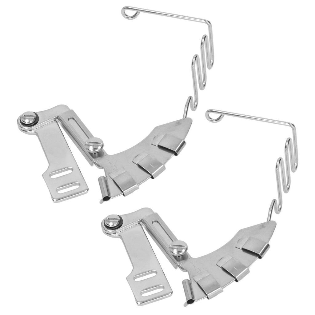 2 Pieces Lockstitch Sewing Machine Binder 30mm 4 In 1 Mirror Stainless Steel Double Fold Binder for Flatbed Sewing